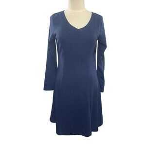 Bbonlinedress Shift Dress Womens Large Blue New WOT Long Sleeve
